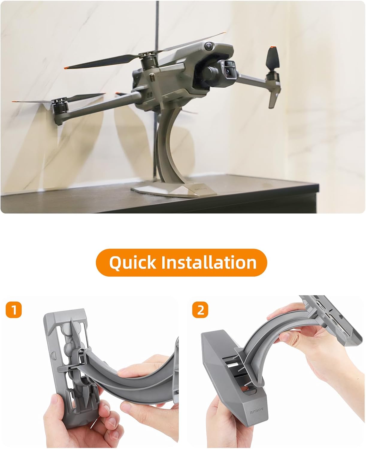 2Pcs RC Drone Desktop Display Stand Kit, for DJI Mavic 3 Pro & RC2/1 Remote Controller, Collection Support Base Mount Holder Drone Exhibition for DJI Mavic 3 Pro Accessories