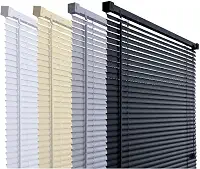 Persiana Horizontal Em Pvc 1,20x1,30m Premier Cortina Para Sala Cozinha Escritório Banheiro (Preto)