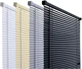 Persiana Horizontal Em Pvc 1,20x1,30m Premier Cortina Para Sala Cozinha Escritório Banheiro (Preto)