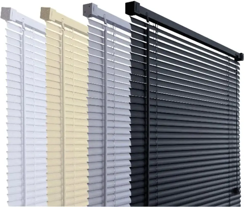 Persiana Horizontal Em Pvc 1,20x1,30m Premier Cortina Para Sala Cozinha Escritório Banheiro (Bege)