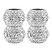 Ice Diamond Bling Crystal Auto Car Truck SUV Headrest Collars Interior Decoration (4pcs, Chrome)