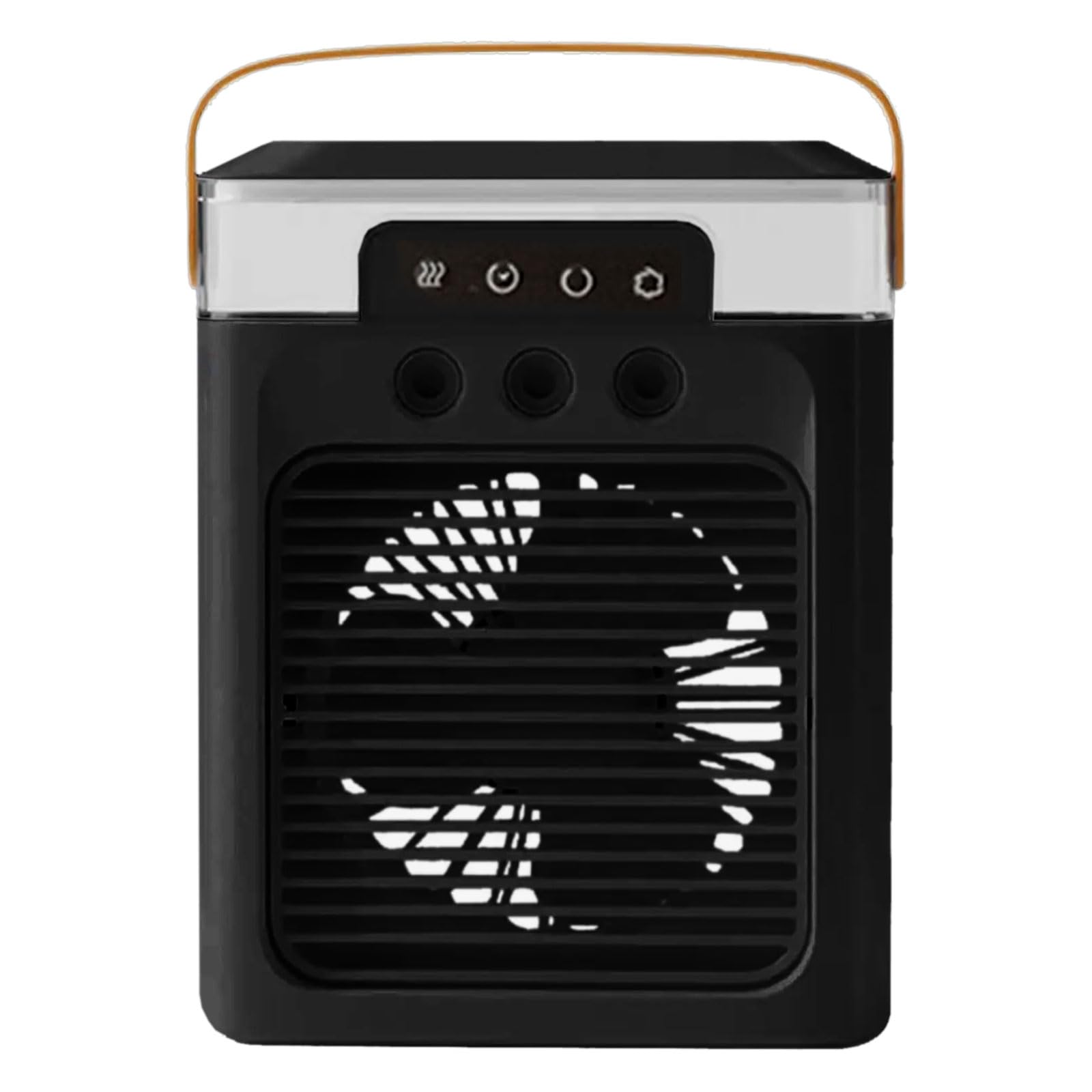 Buxuaaaa Black Rechargeable 3 Nozzle Desktop Fan Air Cooling Machine 3 Speeds Cooling Solution For Home Dormitory Own Desktop Humidifier