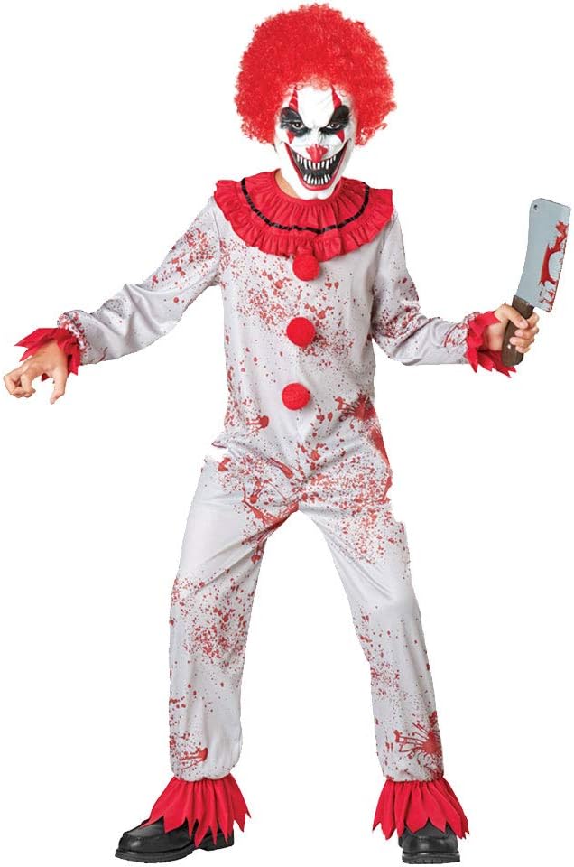 Seasons Scary Circus Clown Pretend Costume
