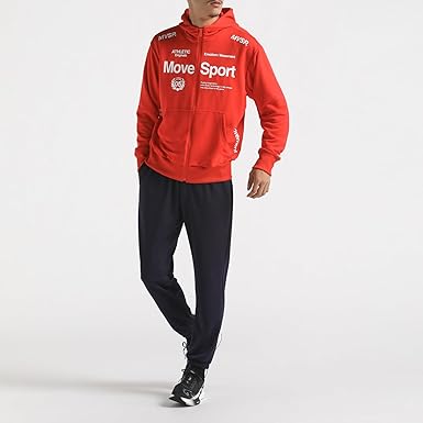 Descente MOVESPORT Men's Full Zip Hoodie, Lightweight Smooth