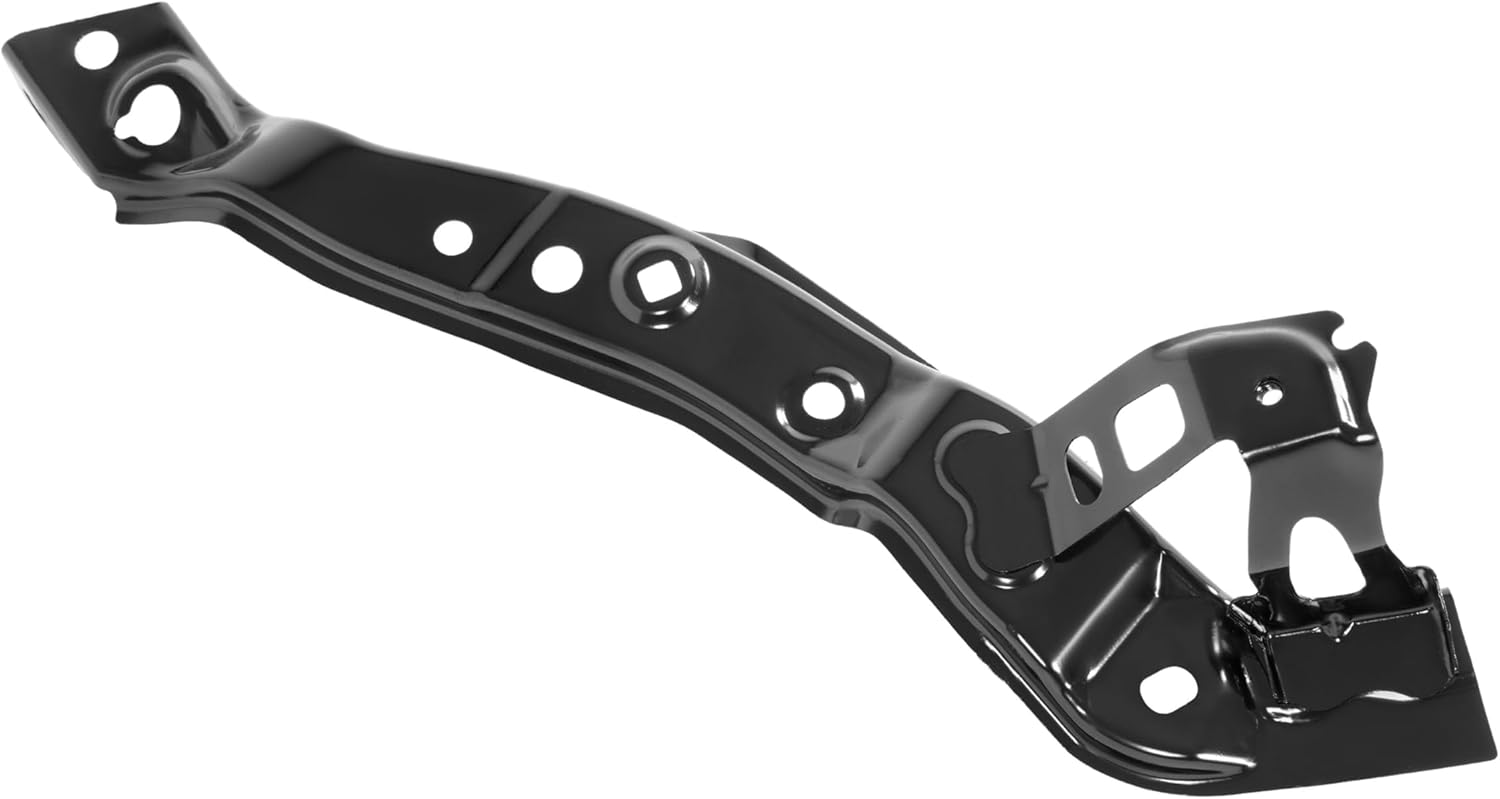 Radiator Support Side Bracket Compatible with 2010-2015 Toyota Prius Replacement for 5320247020 TO1225331 TO1225332 Steel Electrophoresis Primed Black (Left & Right Side)