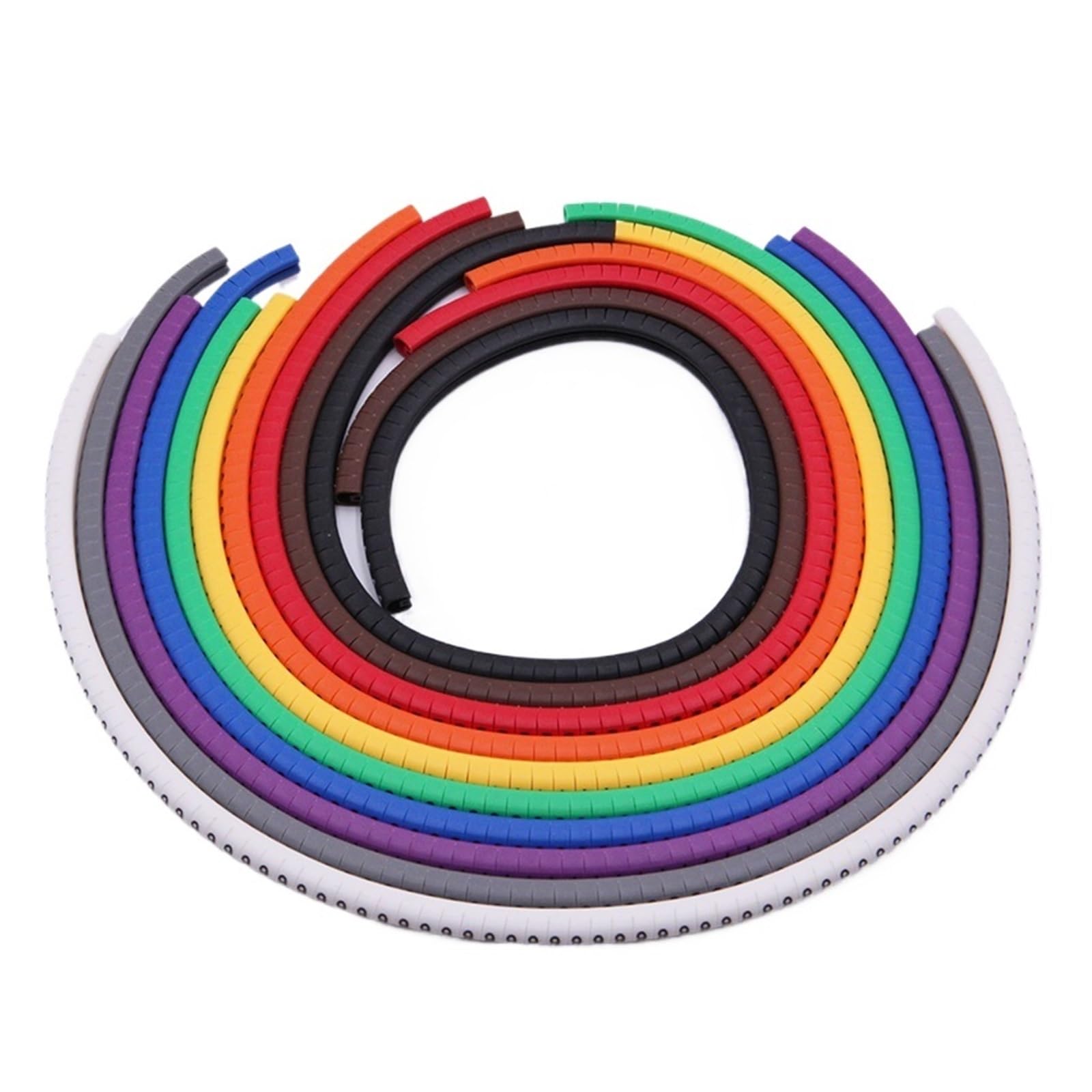 Enmrfvkz Ec-0-1000Pcs-Mix Pvc Cable Marking Labels Numbers 0 To 9