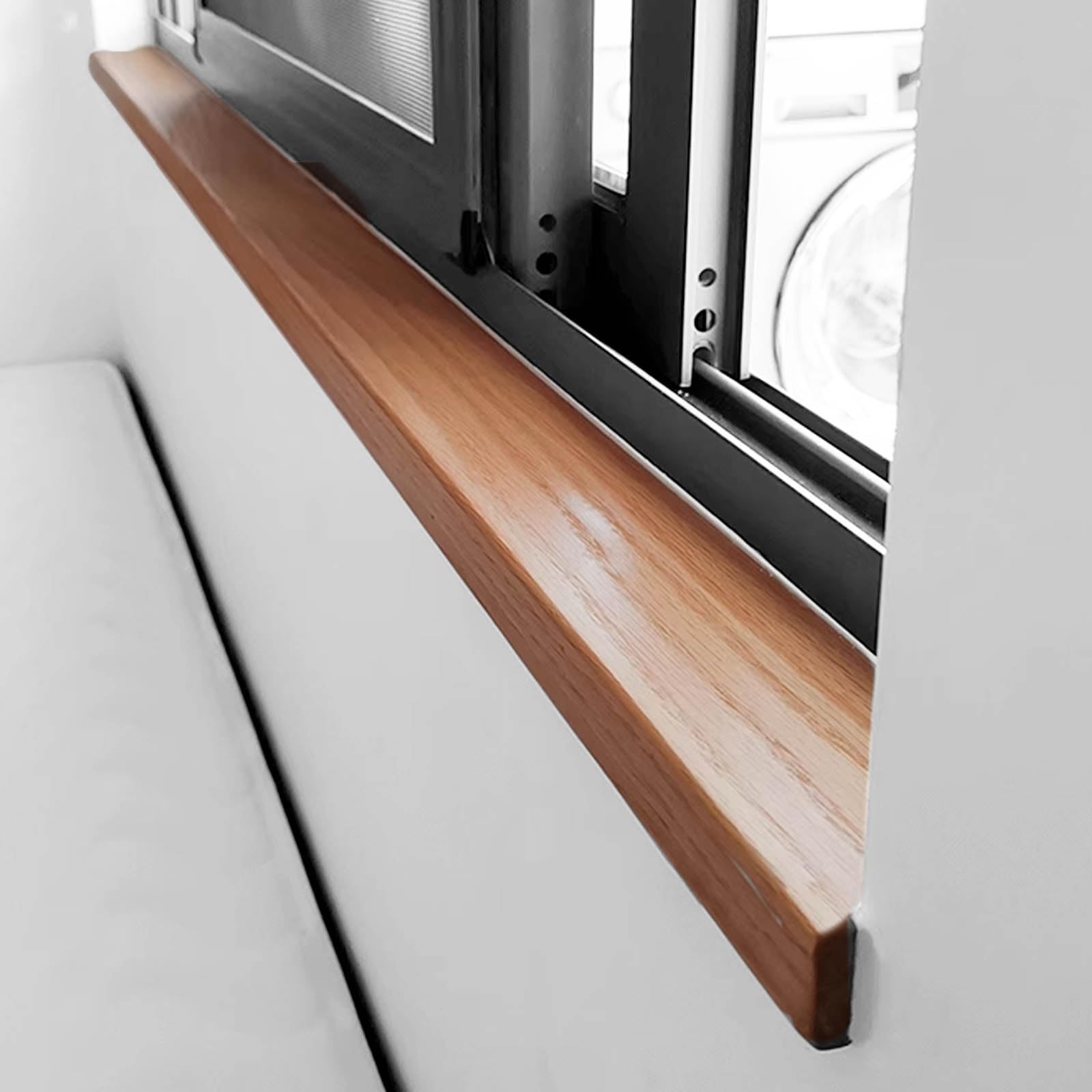 Protection de rebord de fenêtre en bois naturel pour chambre à coucher, cuisine, balcon, grenier, remodelage