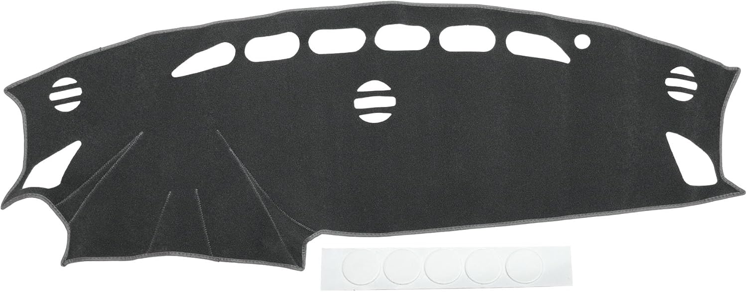 Dash Cover Compatible for Mazda CX-5 2012-2016, Non-Slip Polyester Silicone Beige Center Console Dashboard Cover Pad Carpet