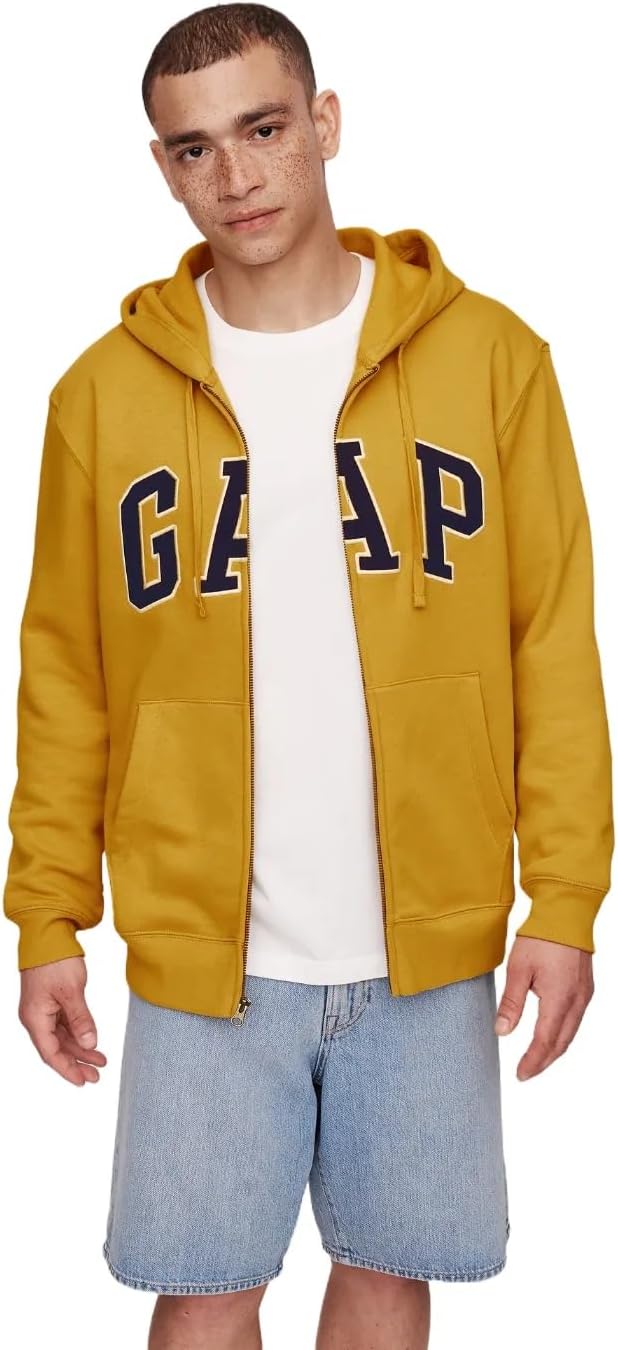 GAP Logo Heritage Hoodie Hooded Full Zip Sweatshirt
