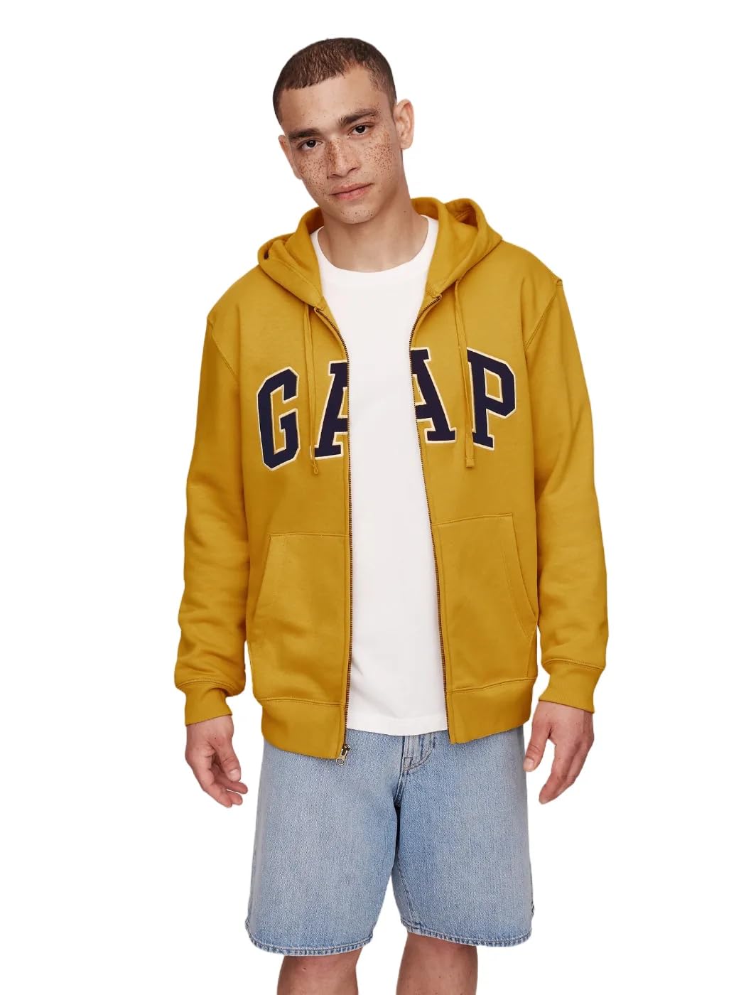 GAP Logo Heritage Hoodie Hooded Full Zip Sweatshirt