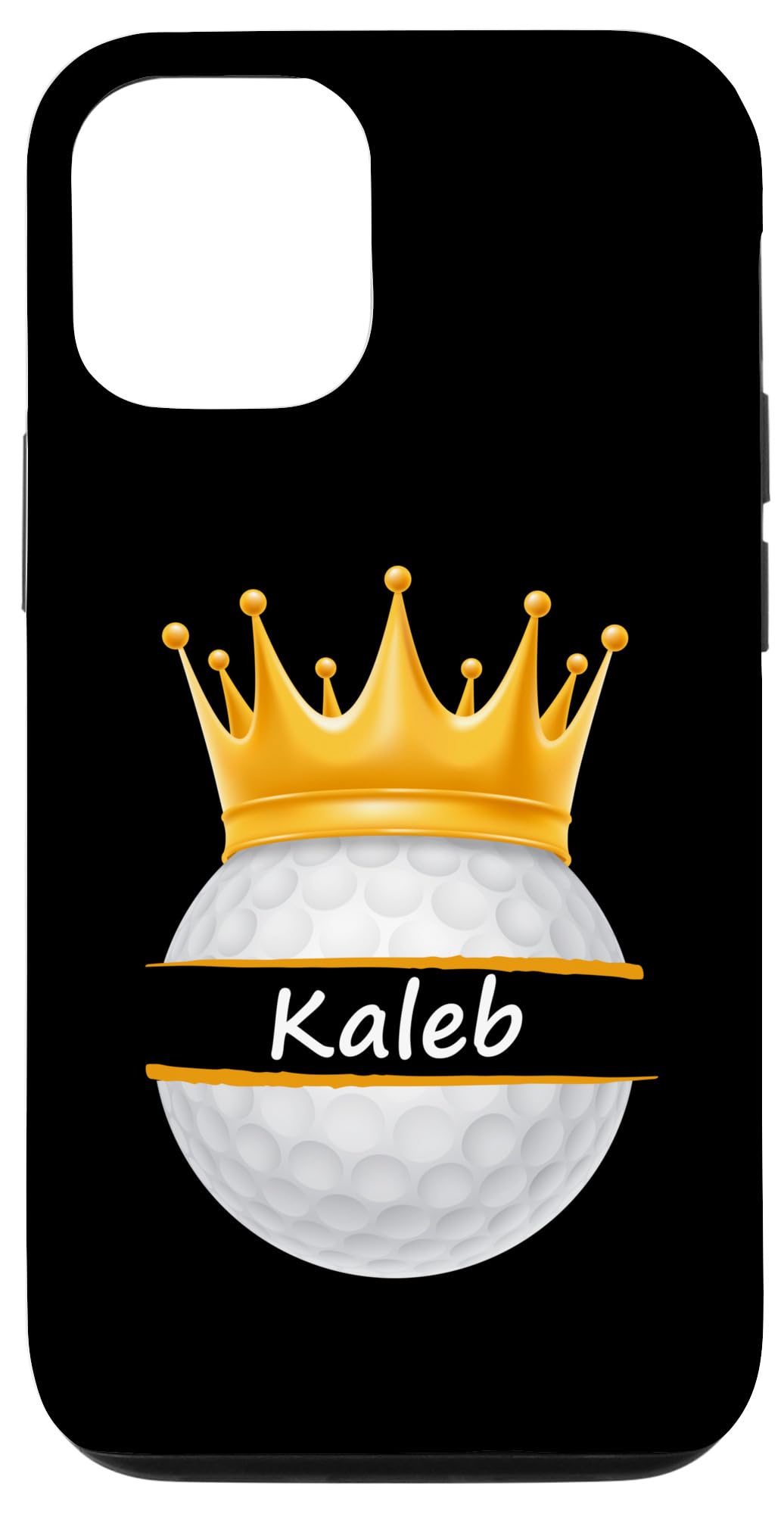 iPhone 14 Novelty Golf Personalized Name Kaleb Sports Dad Case