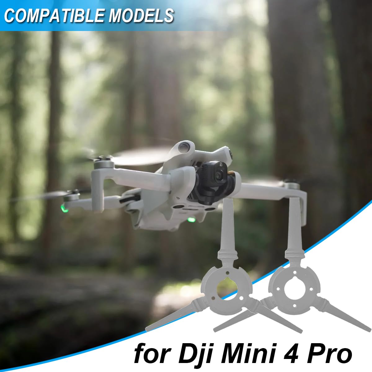 Replacement Gimbal Shock Absorption Rubber for Dji Mini 4 Pro, Gimbal Camera Shock Absorber Ball, gumowe akcesoria do redukcji wibracji lotu z narzędziem naprawczym (długa lewa i prawa)