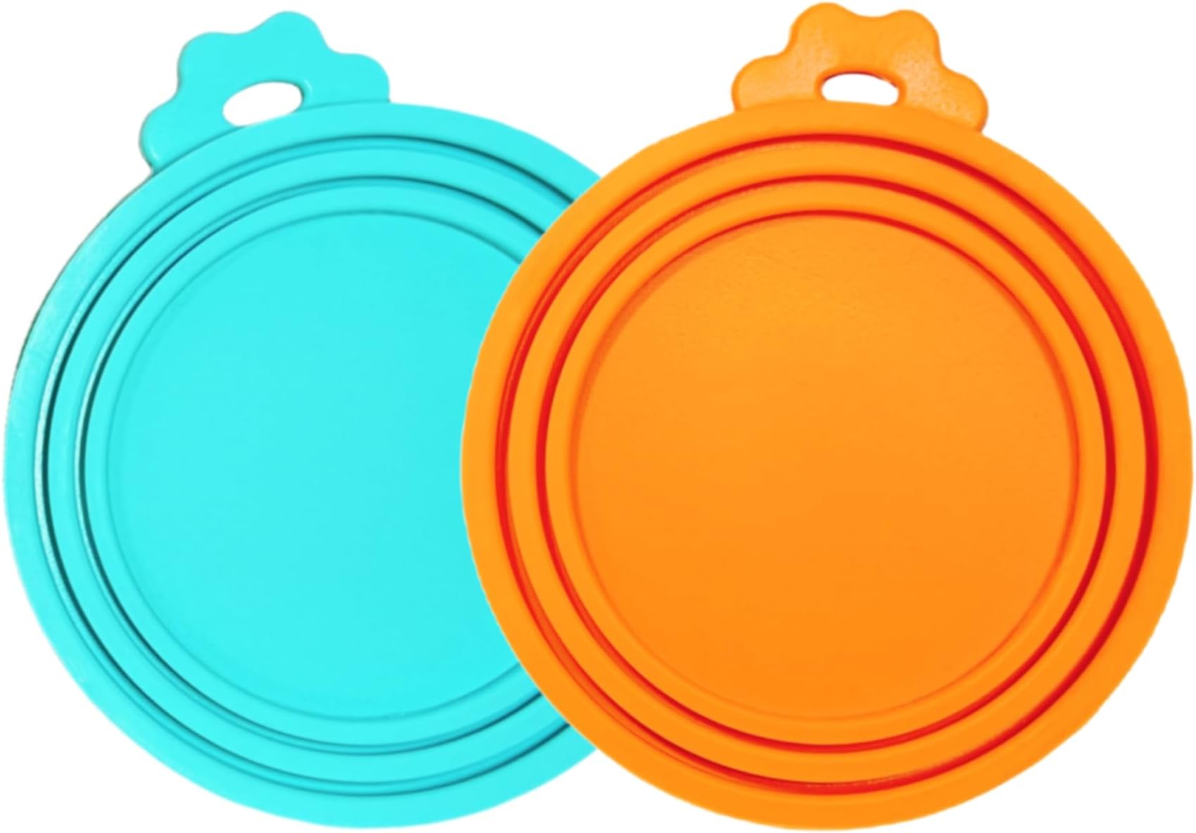 AQSXO 7 Pcs Food Can Lids Pet Can Covers, Silicone Small