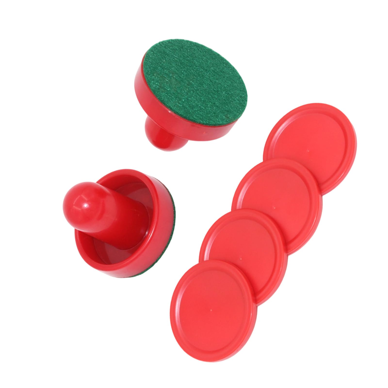 UncleS Air Table Hockey Game Pusher With 4 Pucks Standard Air Hockey Paddle And Pucks Table Pusher Set Enduring Paddle And