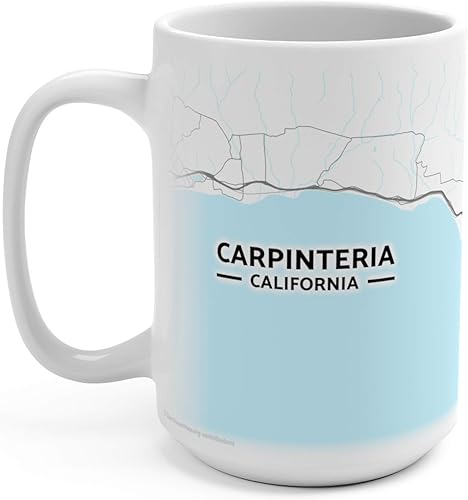 Miniatura 6 de Hometown Bias Carpinteria, California CA Map Mug (11 oz)