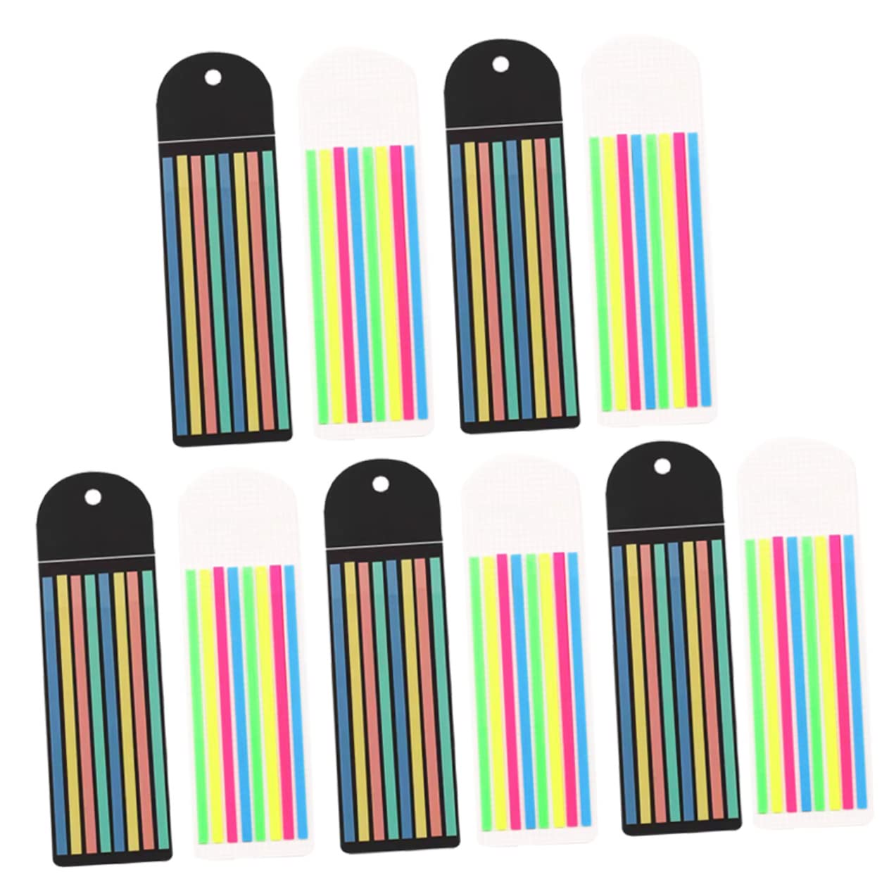 2 Sätze Schlanke Haftnotiz Pastellmarker Textmarkerstreifen Lesen Highlighter Strips Farbige Markierung Tragbarer Seitenmarker Klebrige Seitenflags Das Haustier 10 Blatt * 2 SHINEOFI