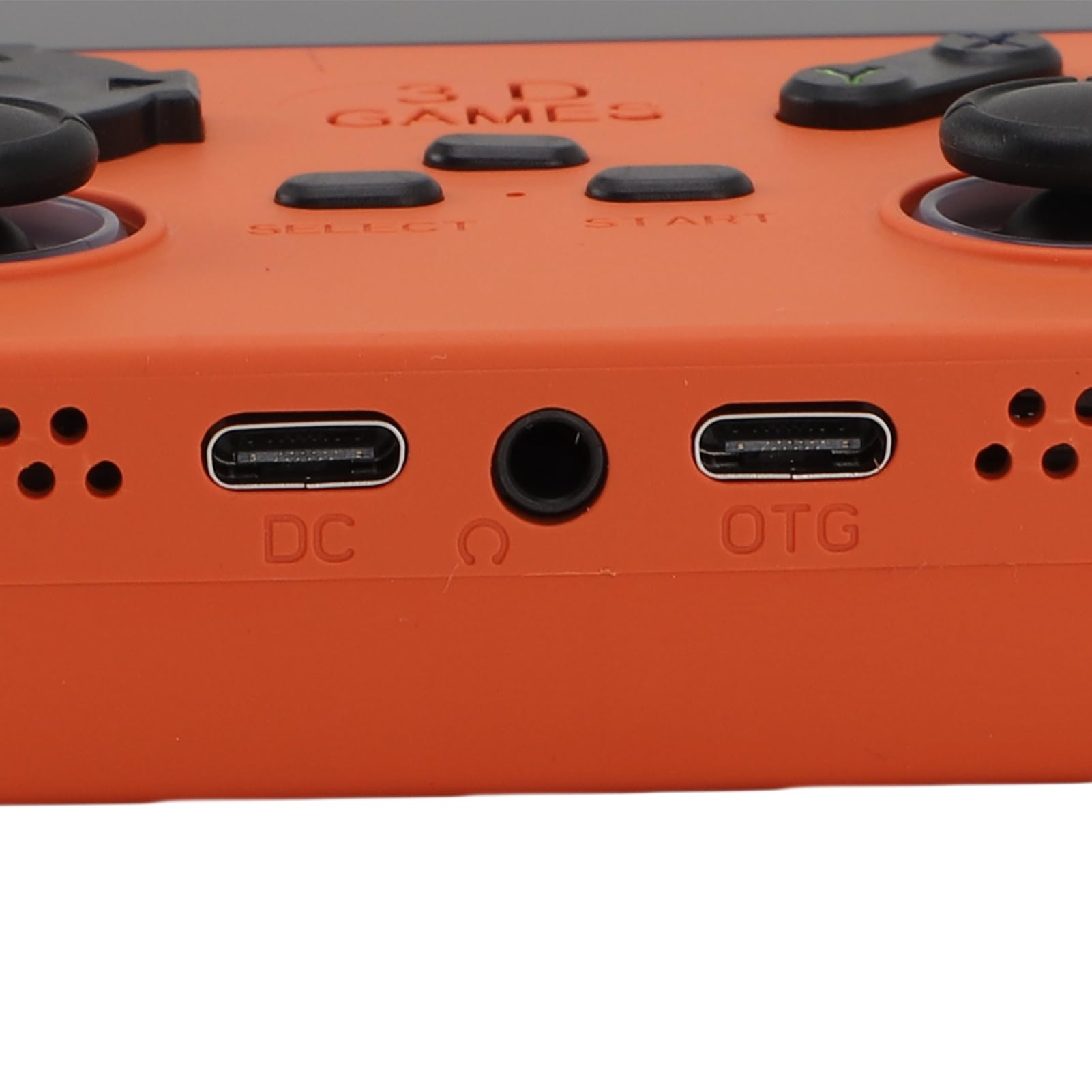 Annadue Console di Gioco Portatile da 4 Pollici, Console di Gioco retrò Portatile con Spazio di Archiviazione da 256 GB, Altoparlante da 8 W, 720x720, Open Source, per Videogiochi da Viaggio (ORANGE)