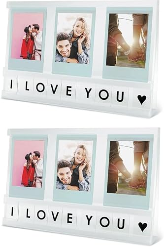 Miniatura 8 de Elil Marco flotante para Instax Mini Marcos Magnéticos Acrílico Caja de Exhibición Marco Imanes para Instax Mini Películas 7, 7+, 9, 11, 12