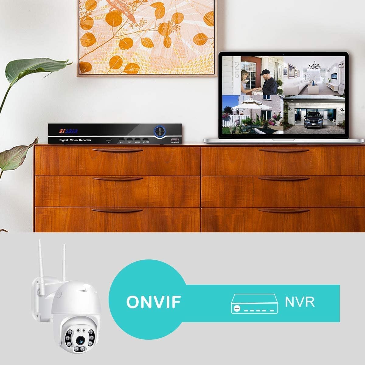 TP Plus 5MP Outdoor Smart WiFi Wireless IP CCTV Security Camera | Colored Light Vision | 2-Way Audio | Motion Track | Cruise Mode | Support 128 GB Micro SD Card Slot (Dome Camera K-803) - Image 9 thumbnail