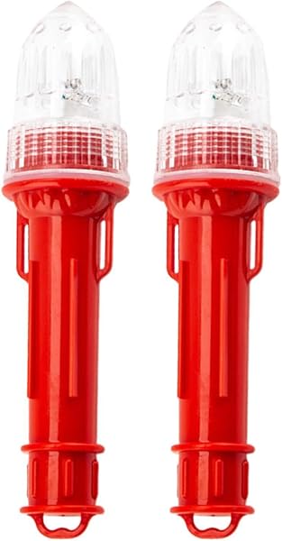 Set Di Razzi Di Segnalazione Marittima A LED Da 2-19 Cm Di Luce Di Emergenza Marina | Impermeabile E Antiurto - Segnale Di Emergenza Galleggiante Leggero Da 110 G Per Barca Kayak Rafting Pali - 1