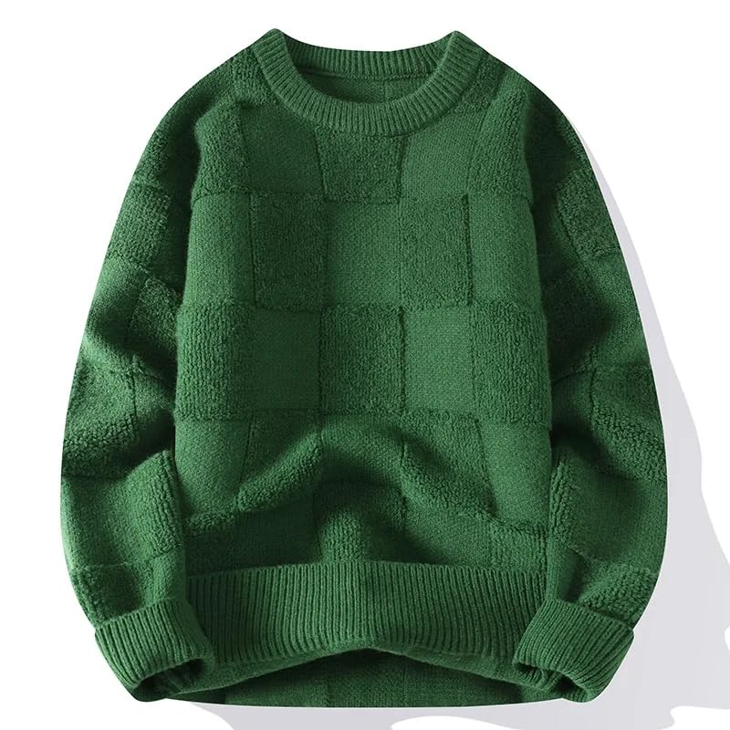 Men Harajuku Knitted Hip Hop Streetwear Knitted Pullover Oversized Casual O-Neck Vintage Sweaters3