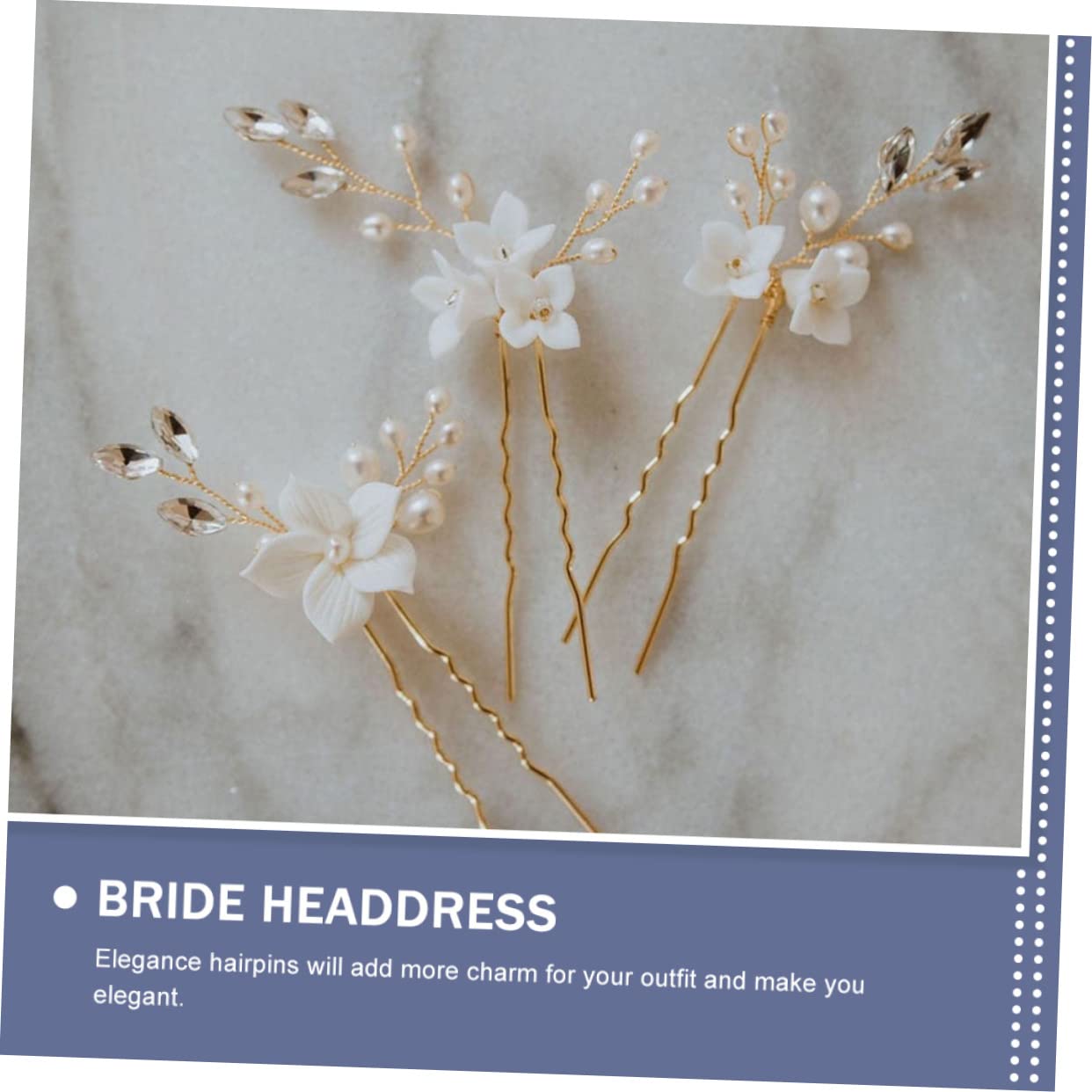minkissy 12stücke Hochzeits Haarnadeln Mit Perlen Und Blumen U-förmige Braut Haarschmuck Für Elegante Frisuren Bei Hochzeiten Und Festen Langlebig Und Stilvoll Ergänzung Für Ihr