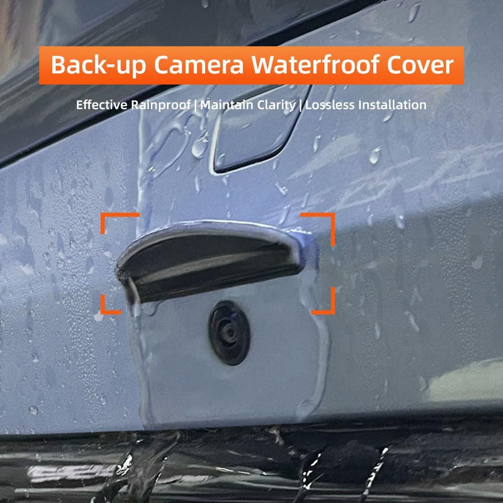 Generic Car Reverse Camera Anti Rain Cover Protective Sticker Waterproof Baffle for BYD Seal 2022 2023 Exterior Accessories, Black