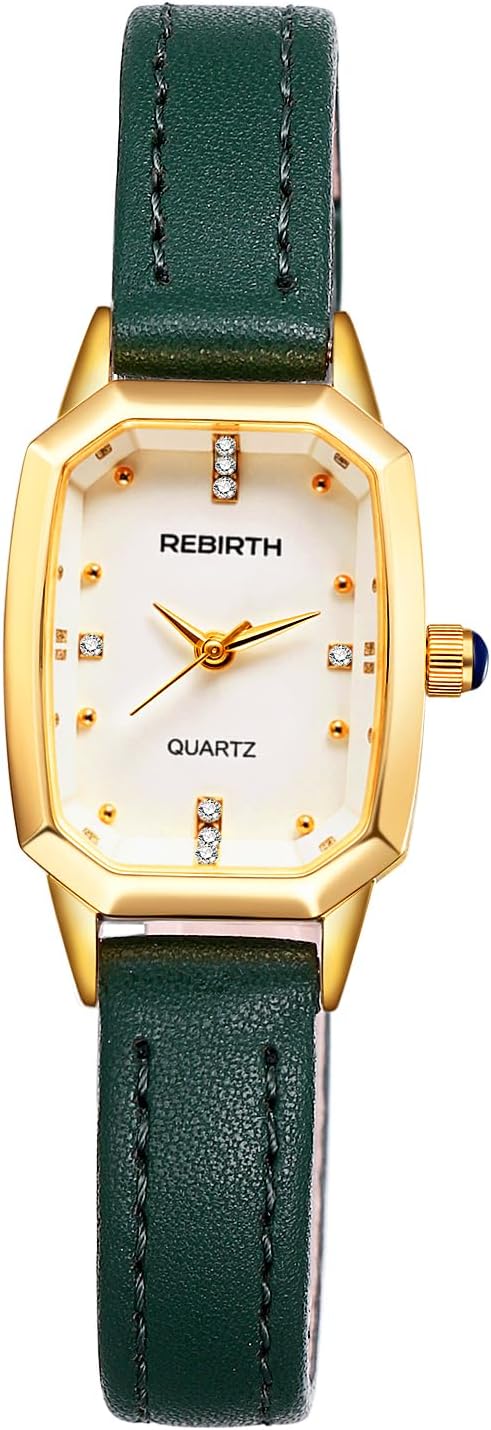 OIDEA Square Analog Quartz Watch for Women: Retro Vintage Leather Quartz Watch Waterproof Scale Dial Dress Wristwatch