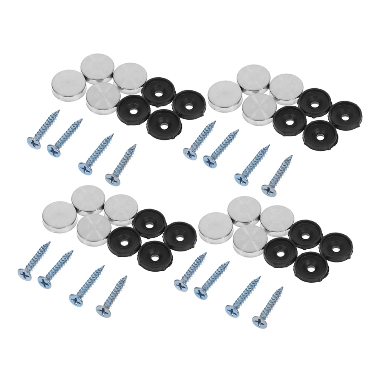 STOBAZA Mirror Decorative Cover Nails Stainless Steel Easy Install Hinge Caps for Advertising