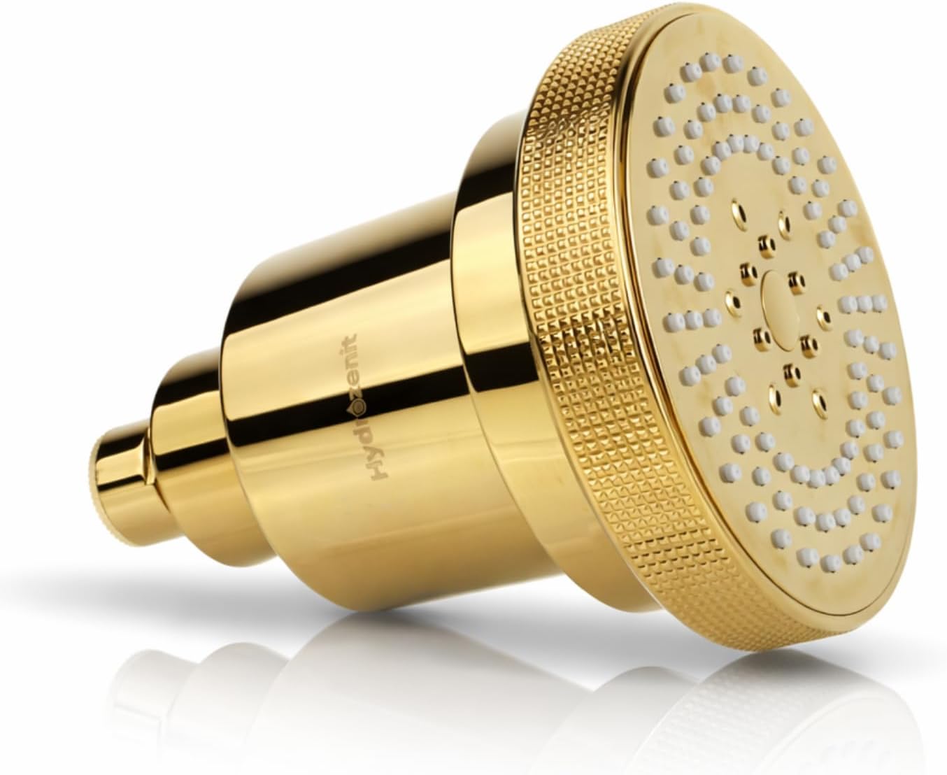HYDROZENIT Filtered Shower Head, 3 Spray Modes, Gold - 25-Stage Showerhead with Filters for Hard Water - Multi-Stage Filtration Shower Head with Filters KDF-55 and Activated Carbon