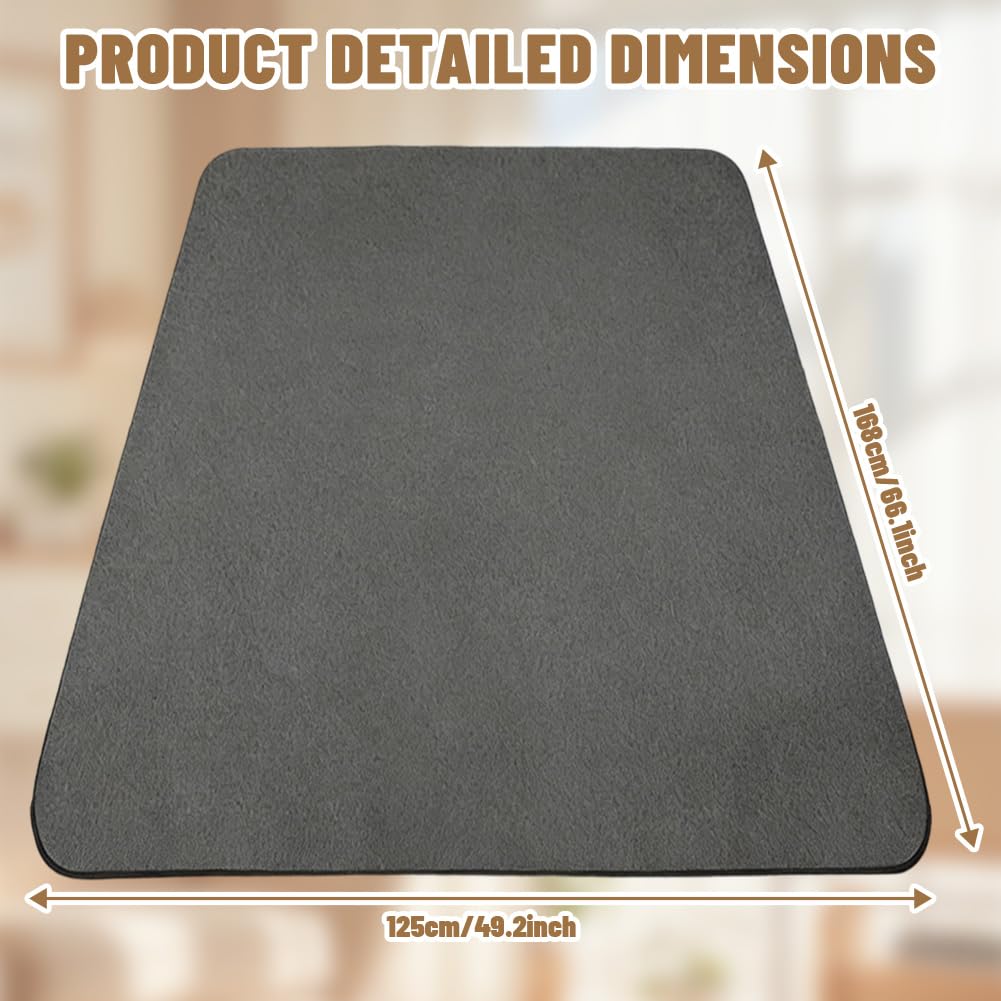 Cleany Mat Hund Pinkelmatte für Hunde, PIPI Matten für Hunde & PIPI Pads Meerschweinchen - wasserdichte, Schnell Absorbierende Hundedecke, Waschbar für Inkontinenz, Welpentraining (168X125CM*1)