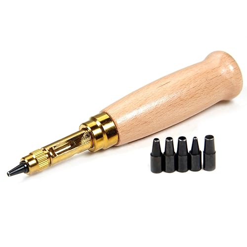 Utoolmart Herramienta de encuadernación de agujeros de tornillo ajustable, herramienta automática de perforación, herramienta de encuadernación de