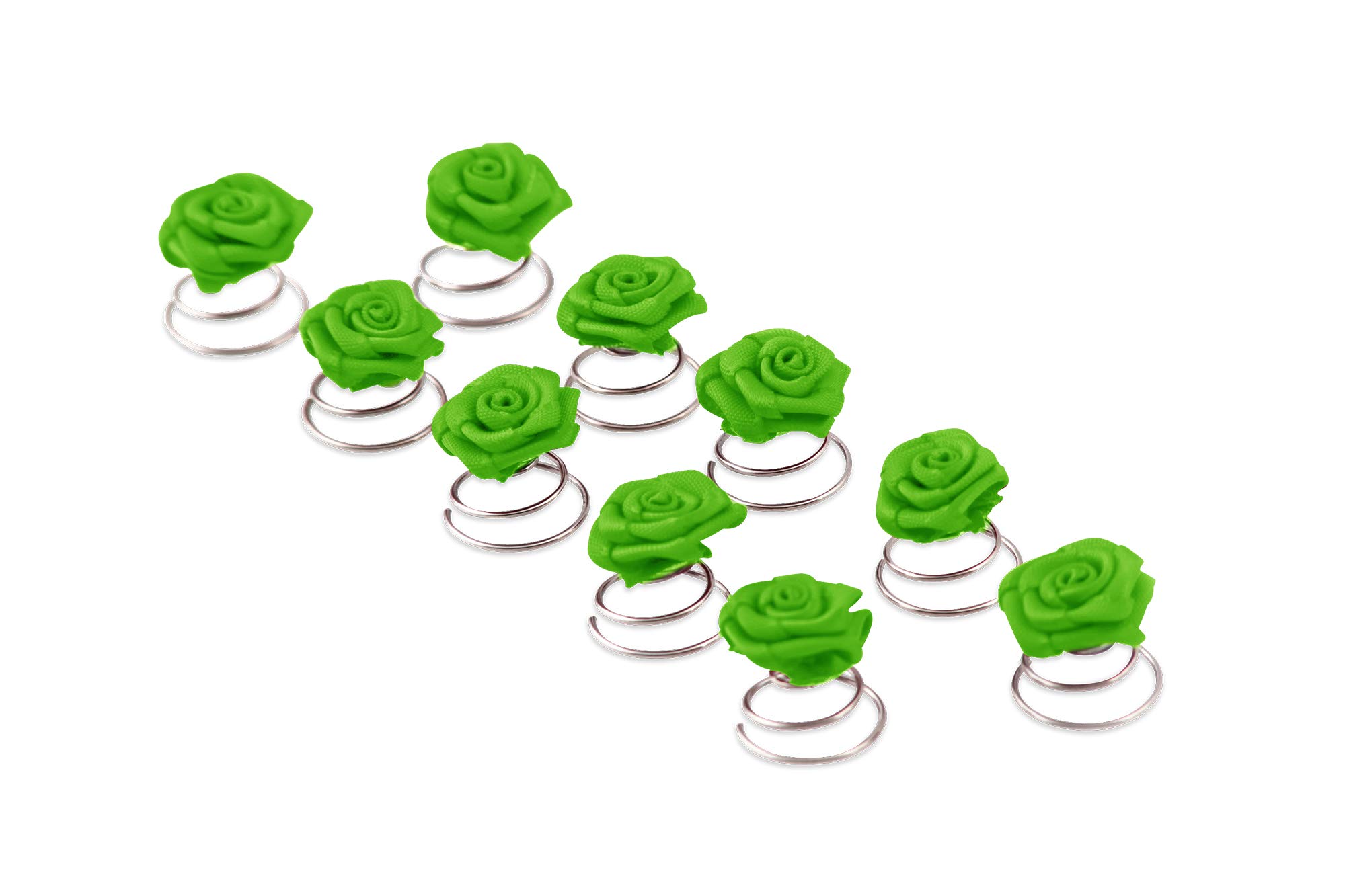 30-teiliges Braut-Haarschmuck Set – Röschen-Klammern, Rosen-Haarnadeln & Curlies (für Hochzeit, Brautjungfern)