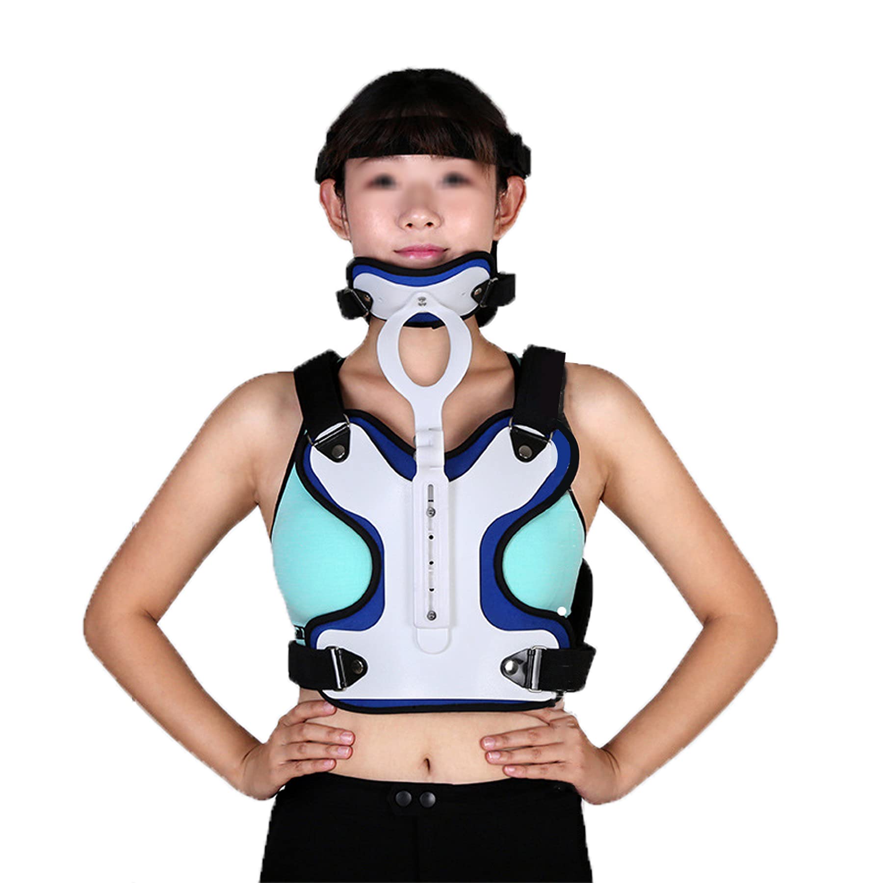 MRKU Head and Neck Chest Orthosis Adjustable Neck Support Orthosis Lumbar Supports Thoracolumbar Fixation spine