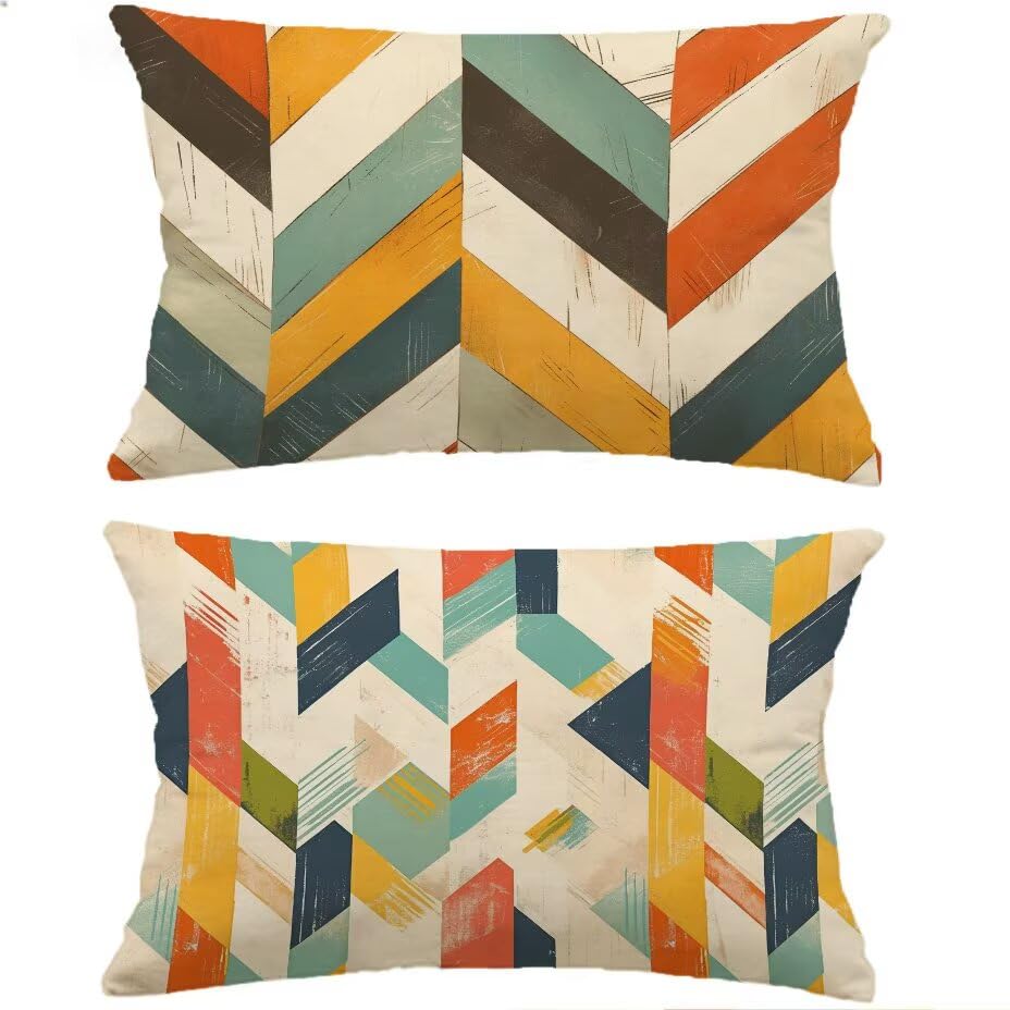 Housse de coussin de jardin imperméable 60x90 cm lot de 2 coussin lombaire rectangulaire