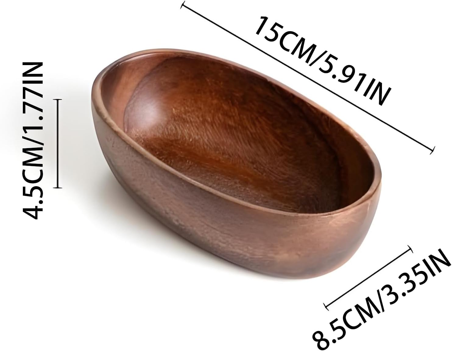 Wooden Bowls Boat Shape Decorative Platter