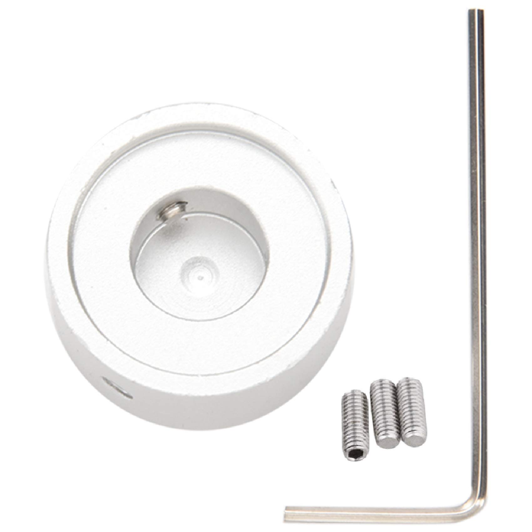 Bloepum Pedal buttons Effects Guitar Cap with Screw in Aluminum Alloy Silver