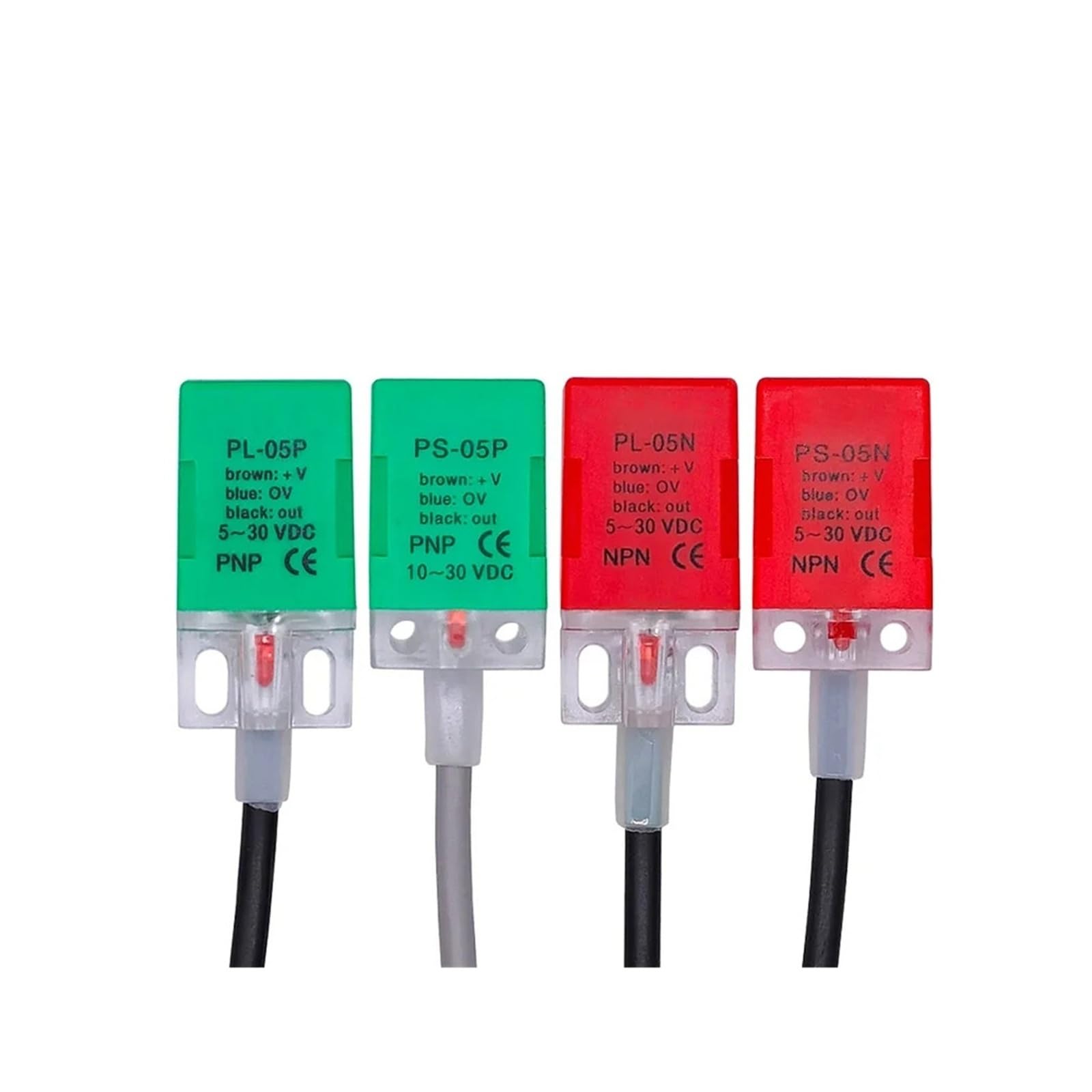 10 Stück PL05P PL05N PS05P PS05N Induktiver Näherungsschalter Sensor Sn5 mm PNP NPN NO 5-30 VDC (PS-05P 10 Stück)