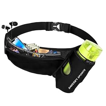 Amazon.com: Waist Pack Sports Running Belt Pouch Bag with