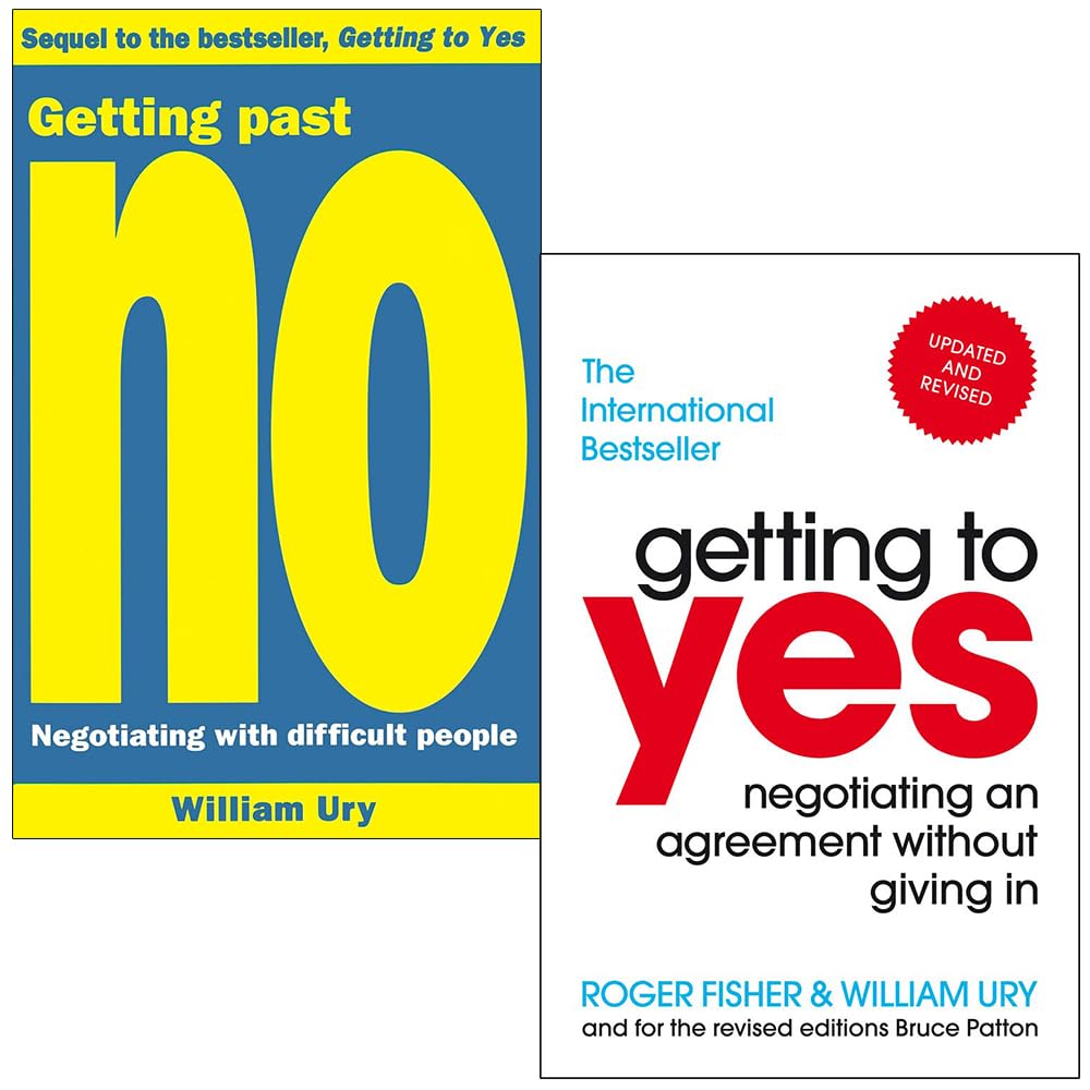 Sponsored Ad – Getting Past No Negotiating With Difficult People & Getting to Yes Negotiating an agreement without giving in By Roger Fisher, William Ury 2 Books Collection Set