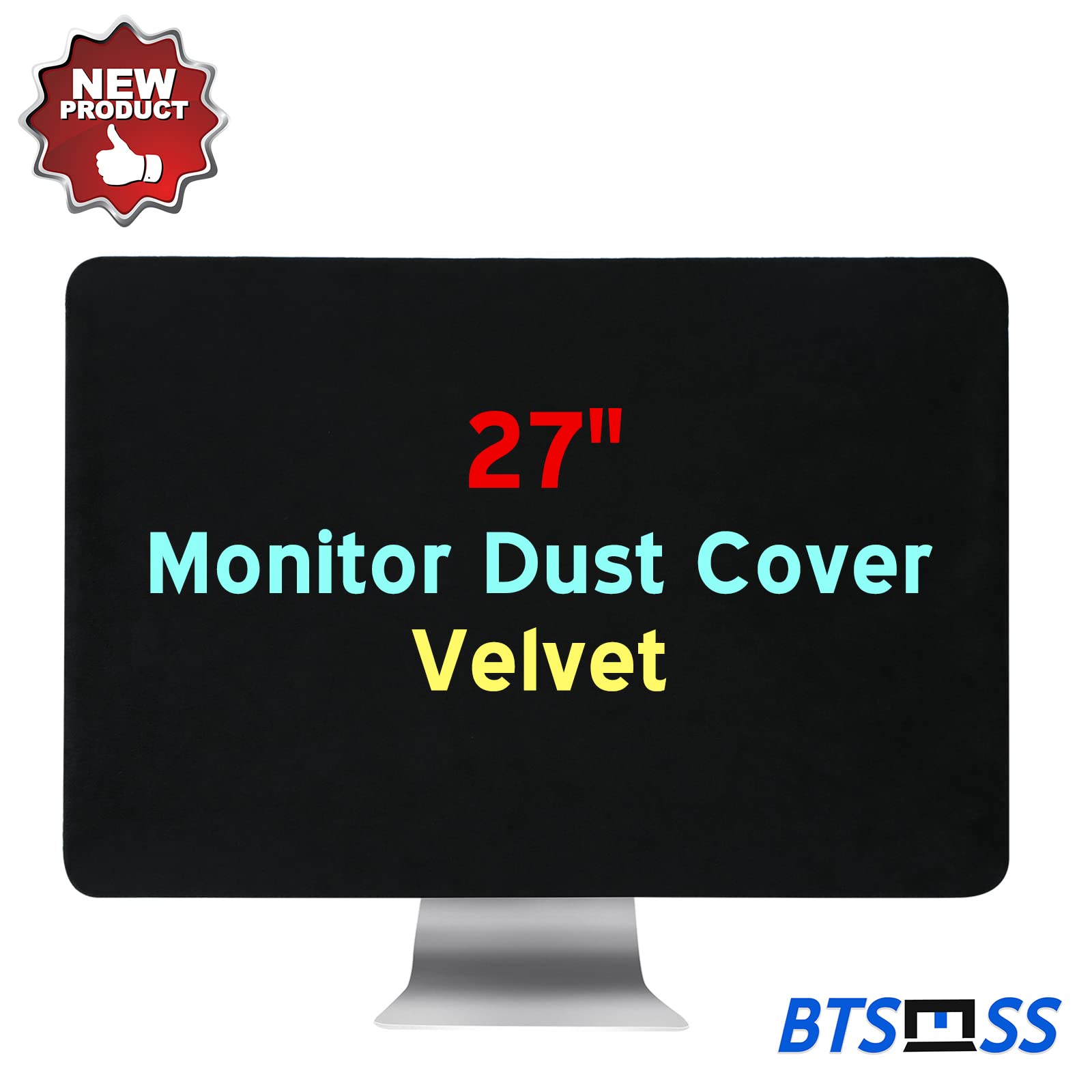 27 inch Computer Monitor Dust Cover , Screen Protective Sleeve Compatible with iMac 27" Desktop Computer, Anti-Static Dustproof LCD/LED/HD Panel Case,Velvet