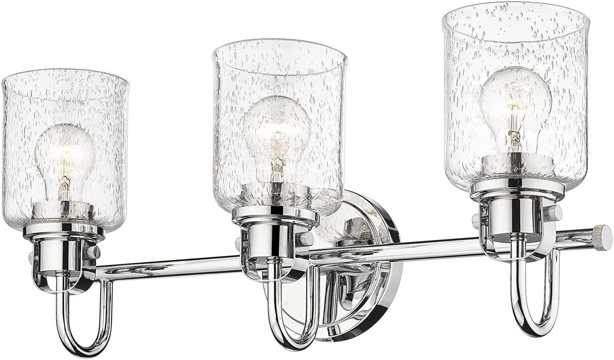 Z-Lite 340-3V-CH Kinsley Vanity, 3-Light 300 Total Watts, Chrome