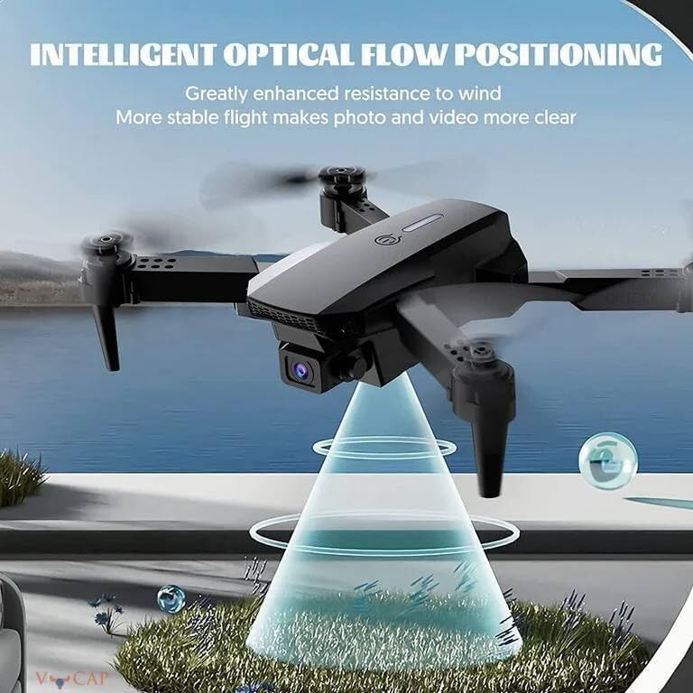 Image of fOlDaBlE-DrOnE-WiTh-hQ-WiFi-cAmErA-ReMoTe-cOnTrOl-fOr-kIdS-QuAdCoPtEr-wItH-GeStUrE-SeLfIe-fLiPs-bOuNcE-MoDe-aPp-oNe-kEy tAkE-OfF-mUlTiCoL (E88)