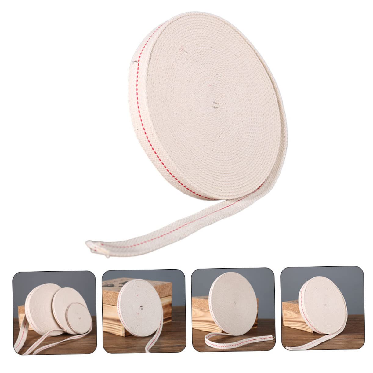 DECHOUS 4 Rolls Replaceable Oil Lamp Wick for Cotton Wick Replacement for Kerosene Lamp