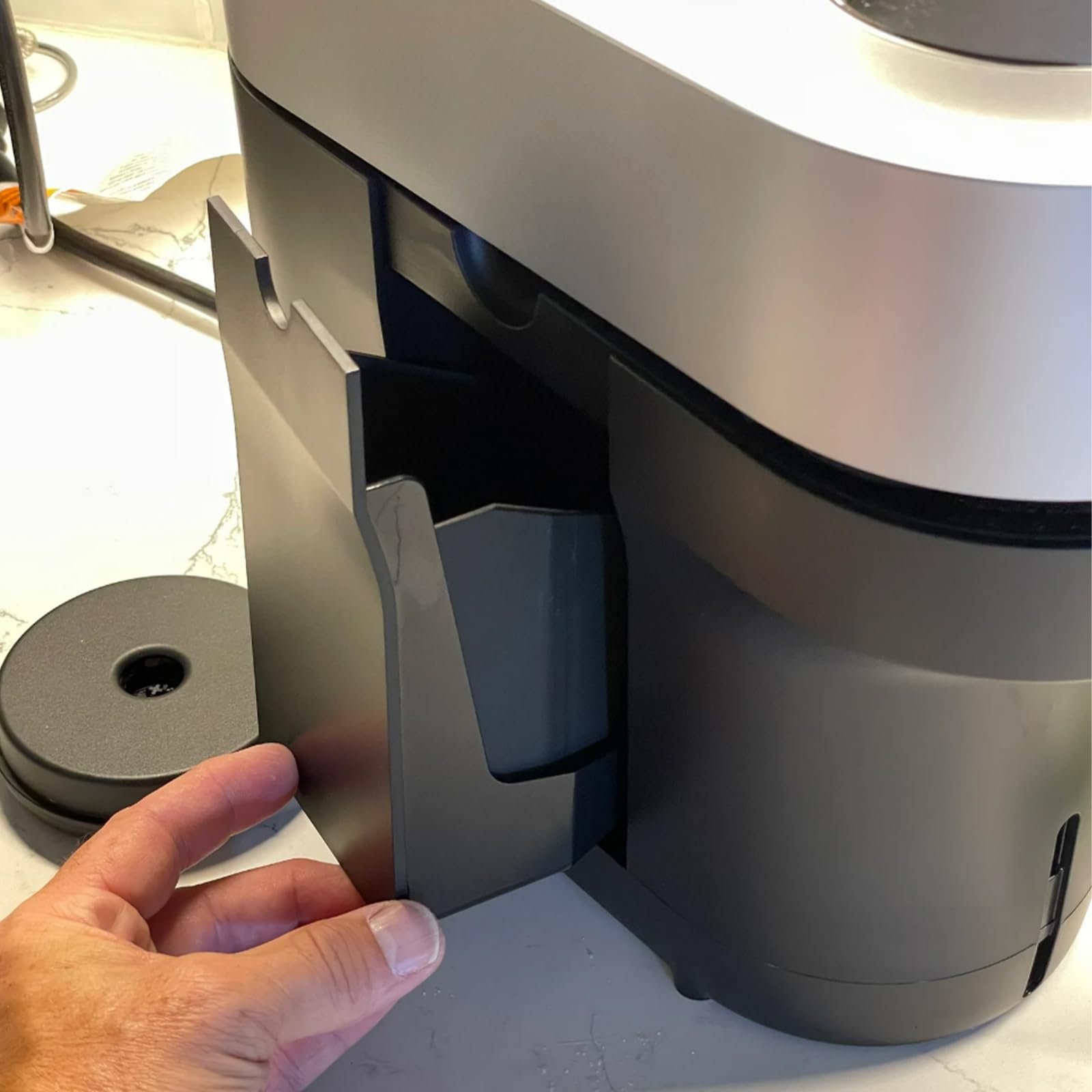 Contenedor de cápsulas para Nespresso Vertuo Pop+ y Deluxe con bandeja | Pieza de repuesto para cafetera Vertuo Pop+, fácil de limpiar.