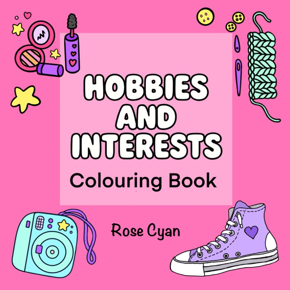 Hobbies and Interests Colouring Book