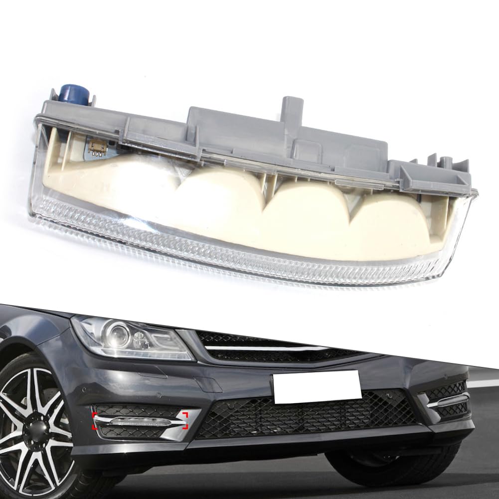 Cnfang4 1 Pc Daytime Running Light Fog Lamp ABS (Right Side) For Mercedes Benz C-Class W204 / S204 2007-2014