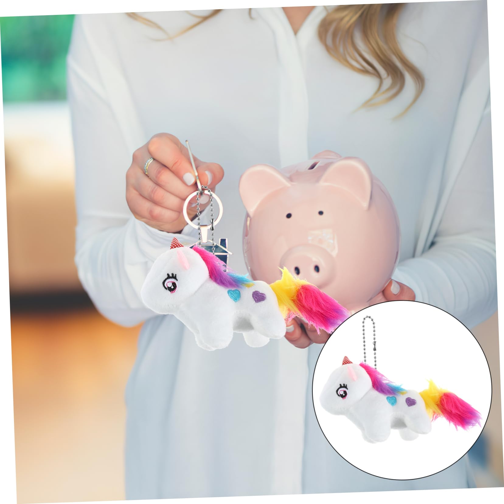 12piezas Llaveros De De Peluche Adorno Colgante De y Decoración Para De Cumpleaños y