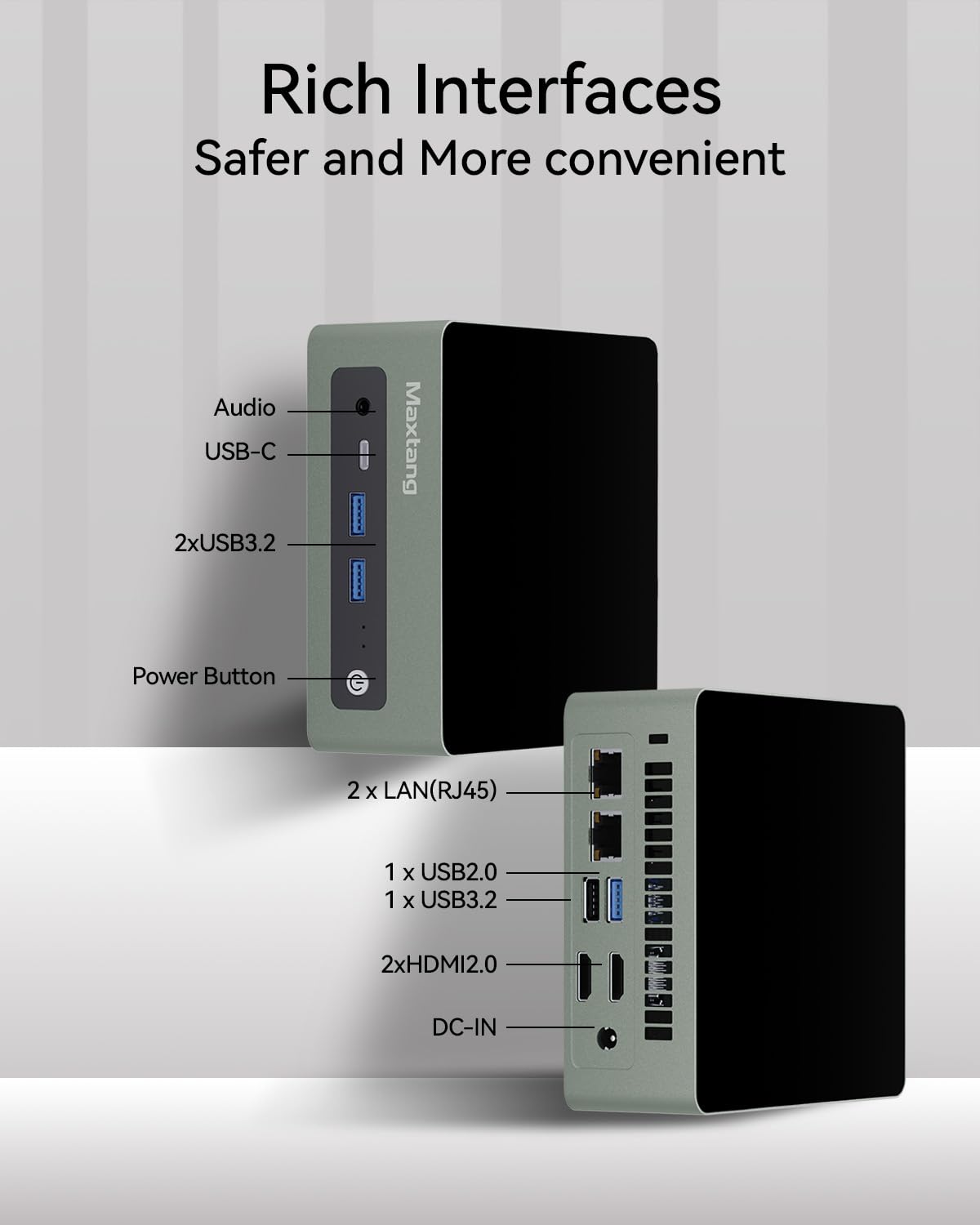 Topton Intel Core i3-N305ミニPC Mini PC Intel Core i3-N305 [Up to 3.8
