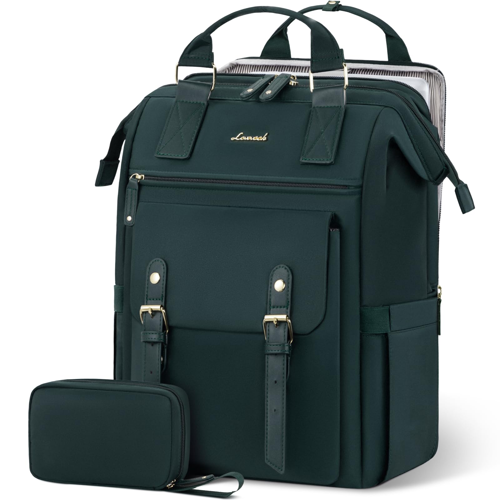 LOVEVOOK Laptop Backpack for Women, Teacher Nurse Work Backpack Purse, Water Resistant Travel Backpack with Separate Laptop Compartment, College Back